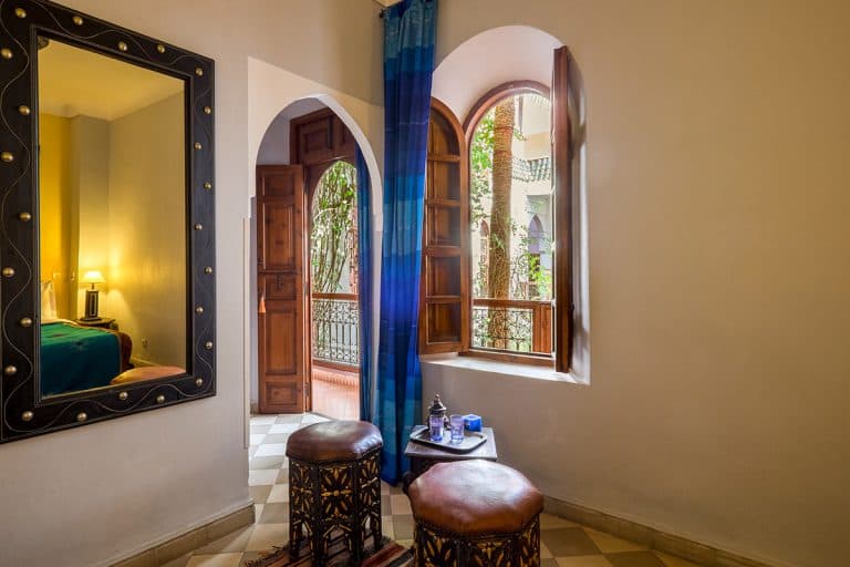 Vue magnifique de la terrasse du Riad Sable Chaud à Marrakech